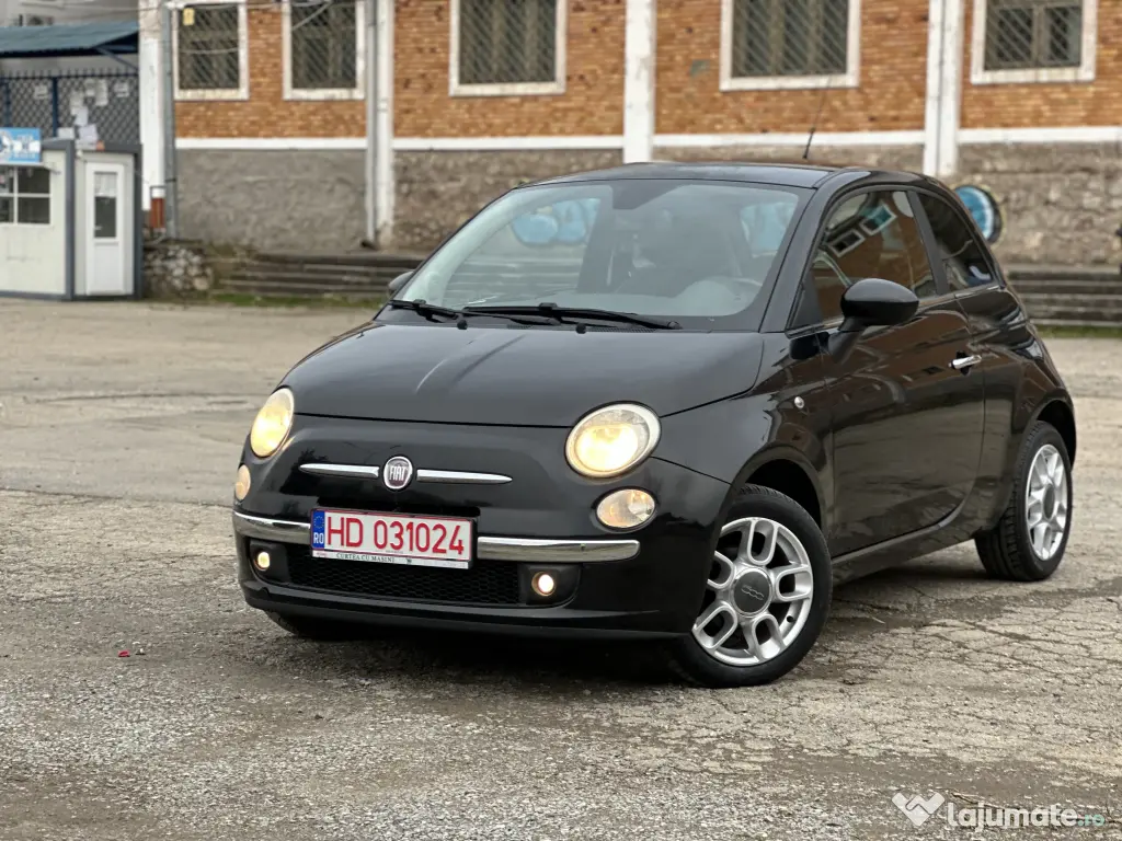 Fiat 500*km:152.125*clima*2 randuri de roti*1.3 benzina*69 cp! 