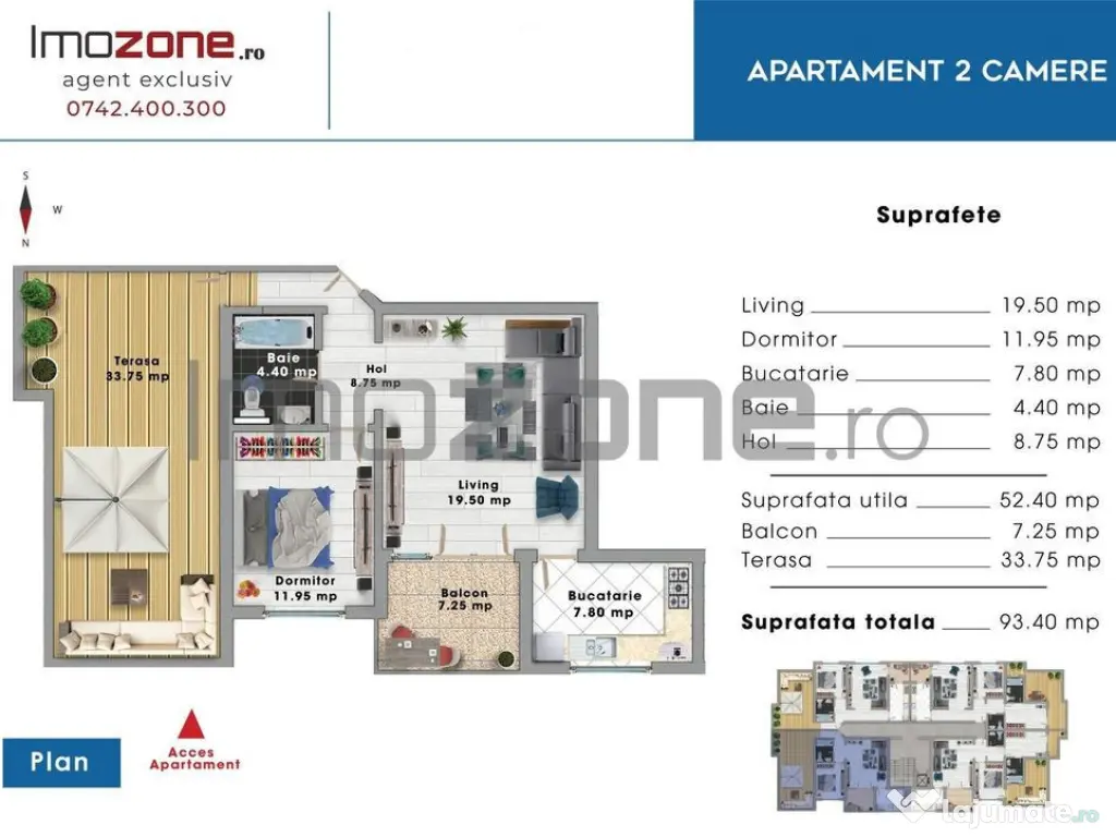 DRUMUL TABEREI | BRANCUSI | 2 CAMERE CU TERASA DE 37MP | ...