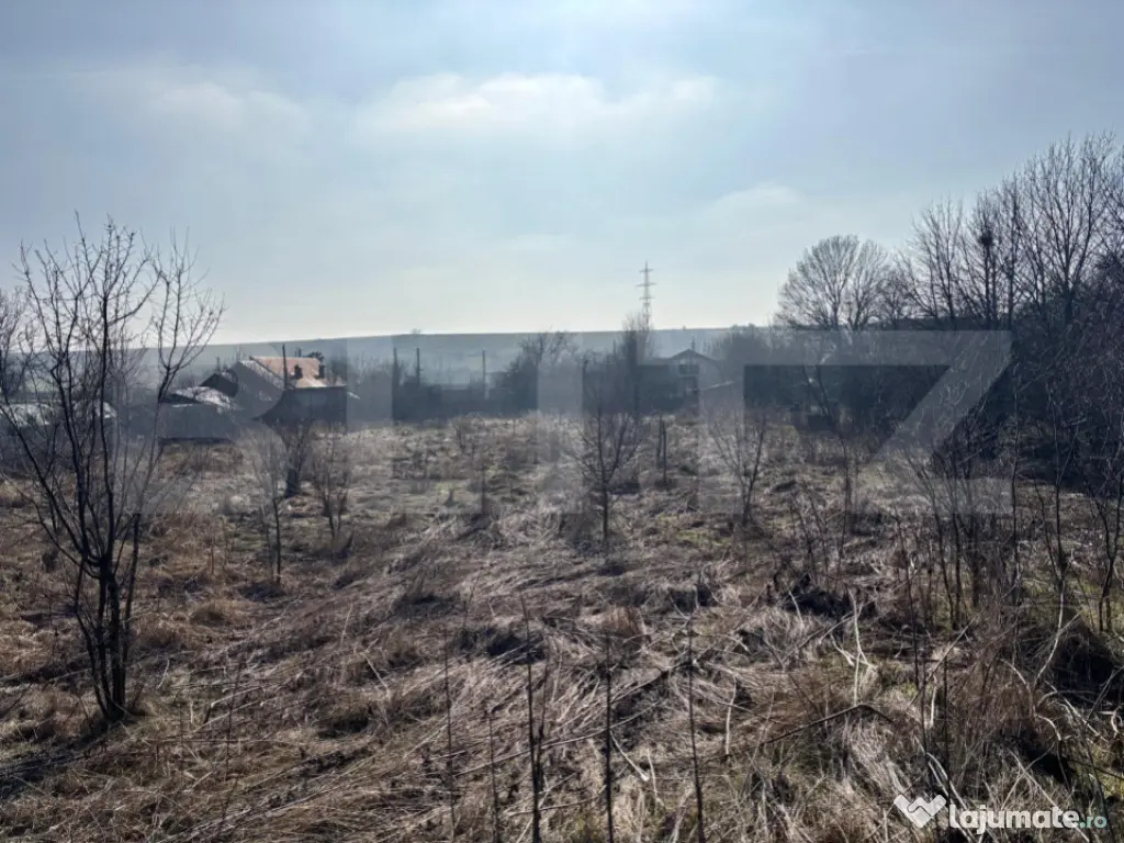 Teren IV 5.358 mp, front 30 ml, toate utilitățile, Teișan 