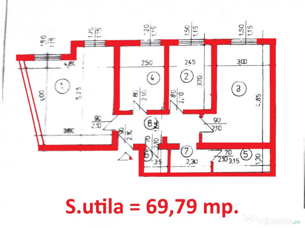 3 cam, 70 mp, decomandat, parter, N. Titulescu, pretabil sp. comercial 
