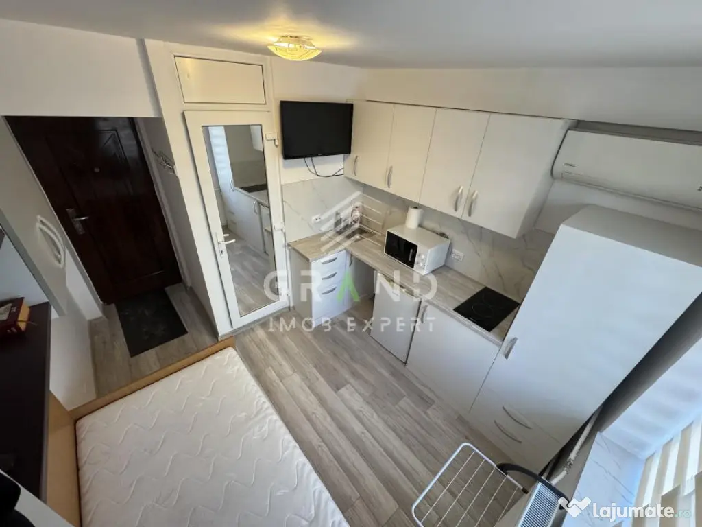 Garsonieră renovată complet | 12 mp | Etaj 1 | Mobilier p 