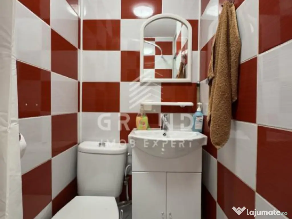 Garsonieră renovată complet | 12 mp | Etaj 1 | Mobilier p 