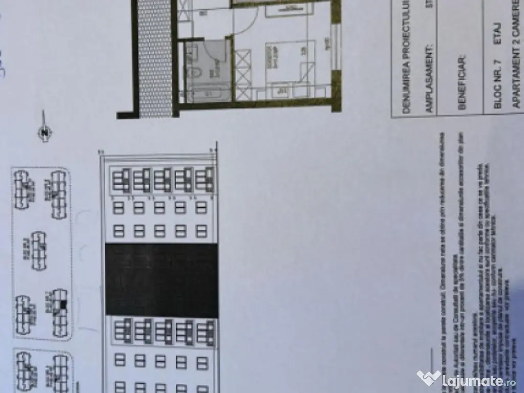 Apartament cu 2 camere mobilat utilat, cu loc de parcare par 