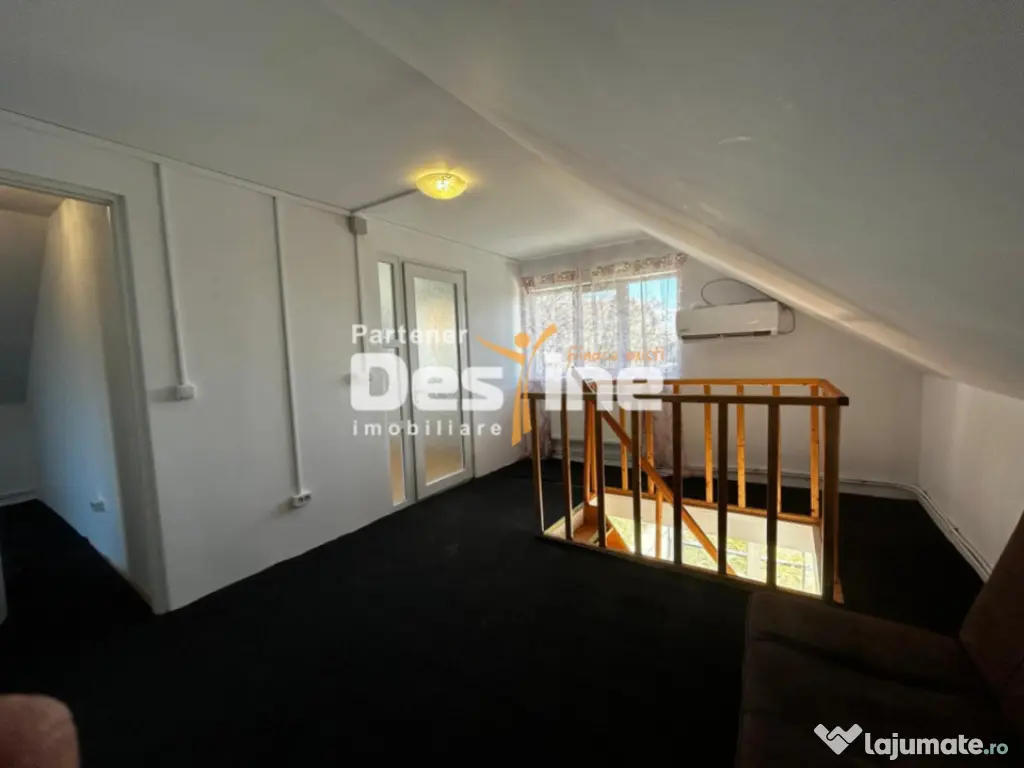 Casă de închiriat Copou 5CD 100MP parter+mansarda+curte 