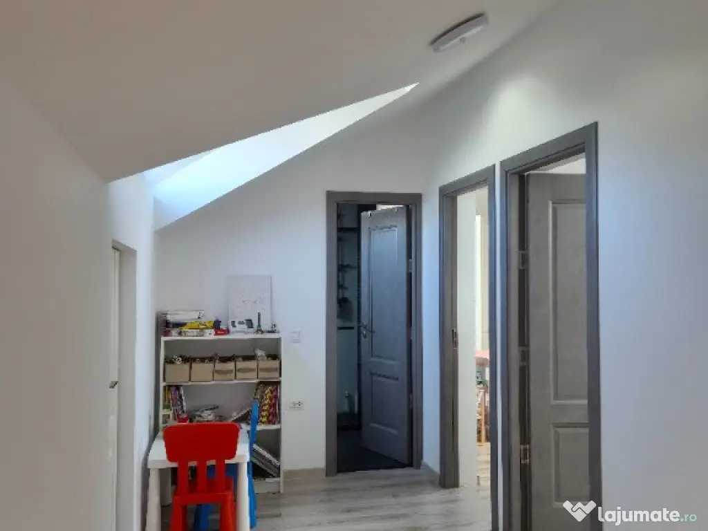 Apartament duplex gradina(~40mp)–2 camere+2 camere+mansarda Nord Est