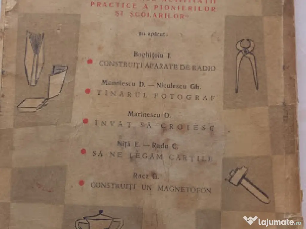 Broșură rară "Bicicleta" (1960s) - Colecția Mâini Îndemânatice - Retro 