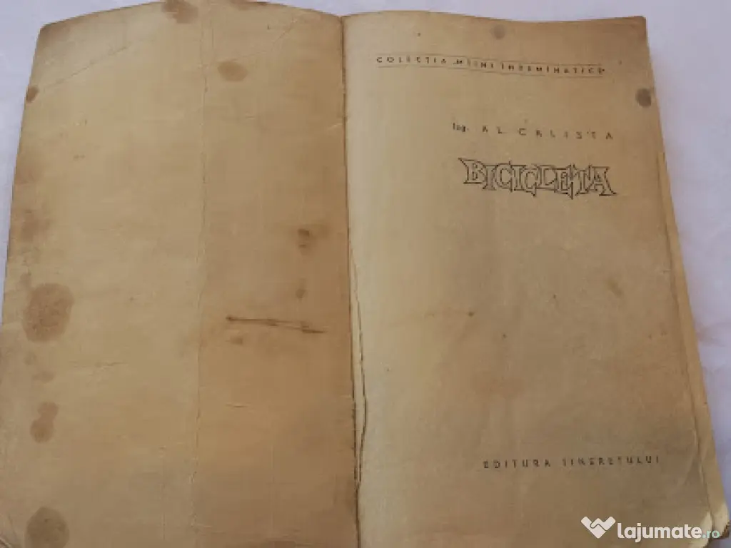 Broșură rară "Bicicleta" (1960s) - Colecția Mâini Îndemânatice - Retro 