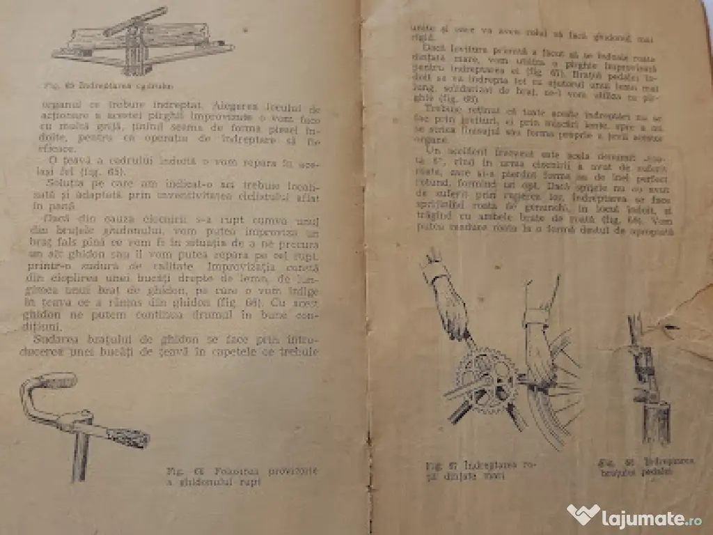 Broșură rară "Bicicleta" (1960s) - Colecția Mâini Îndemânatice - Retro 