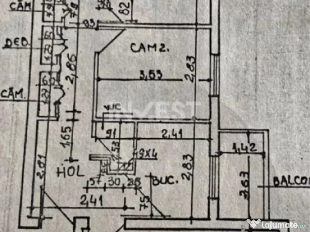 3 camere de vanzare, zona Pacurari - Toma Cozma, Iasi
