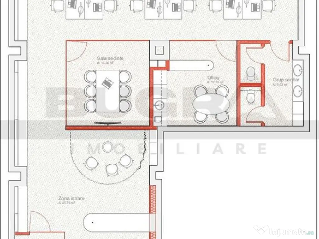 Spațiu de birou premium, 150 mp, zona BRD Marasti 
