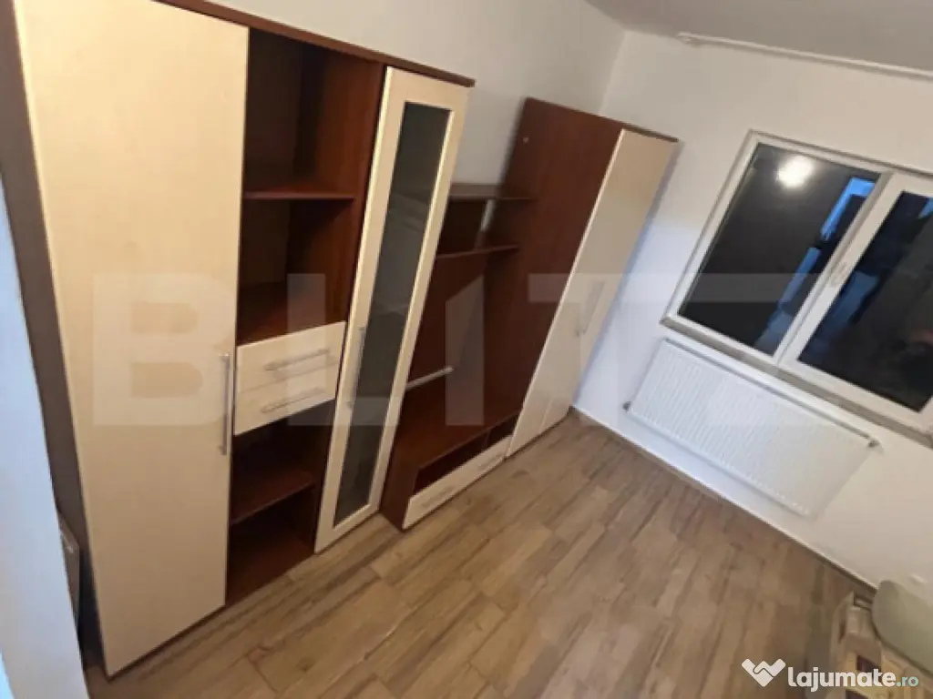 Garsoniera cu baie proprie, 24 mp, etaj 2, centrala, mobilat