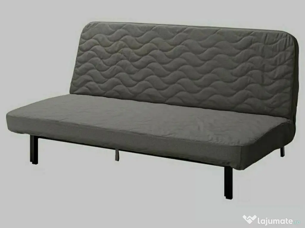 Canapea extensibila IKEA NYHAMN + 2 huse + topper (optional) 