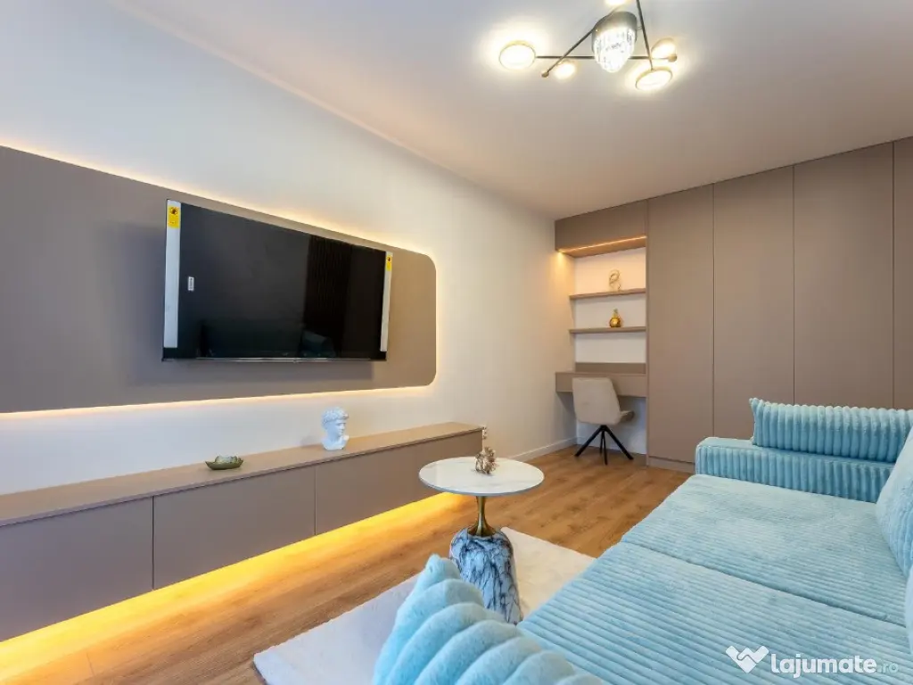 2 camere DECOMANDAT, mobilat premium, bloc nou - Florești 