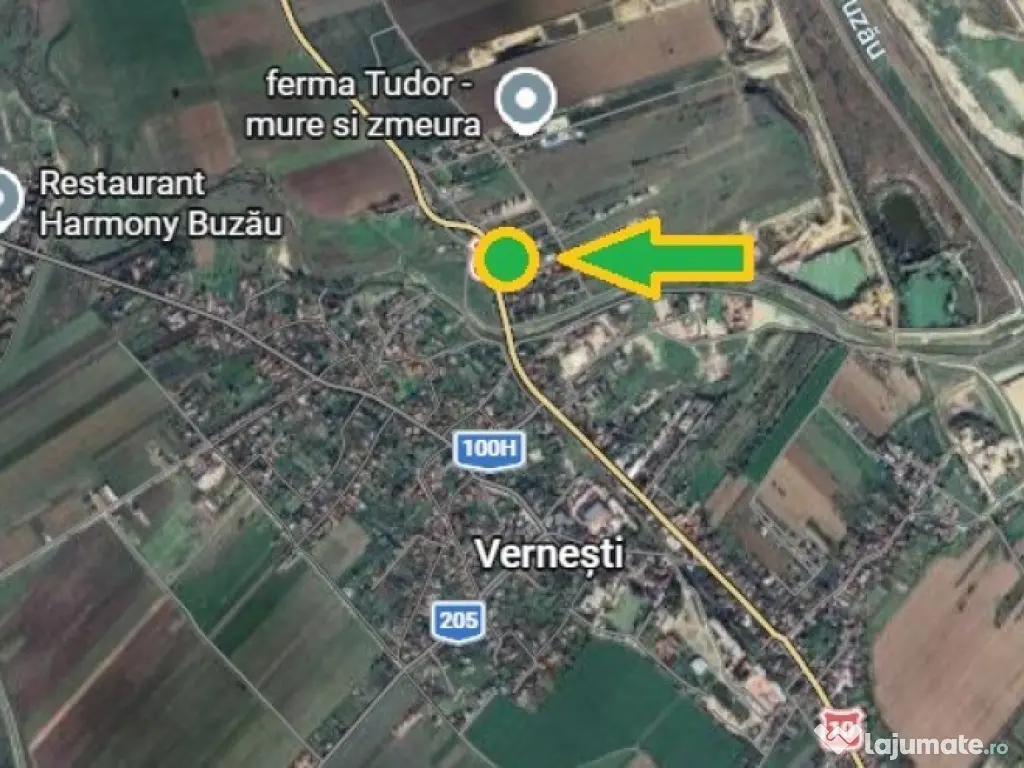 Oportunitate de investitie in Vernesti/BZ! Spatiu comercial – teren 