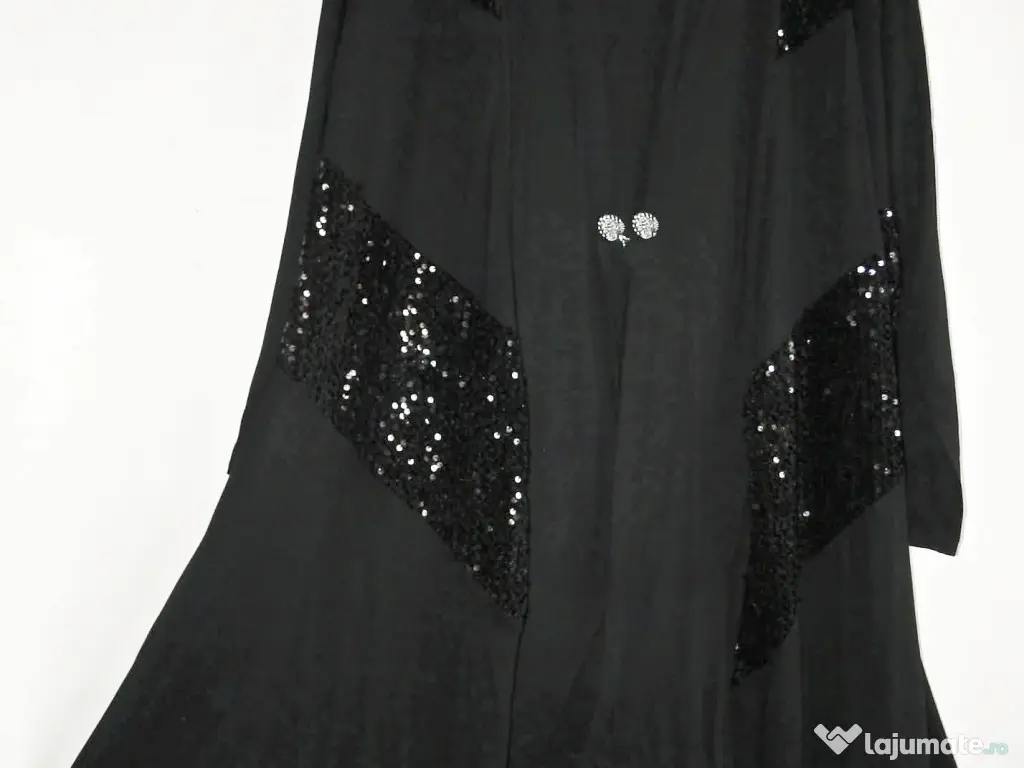 Cardigan lung cu paiete,elegant 