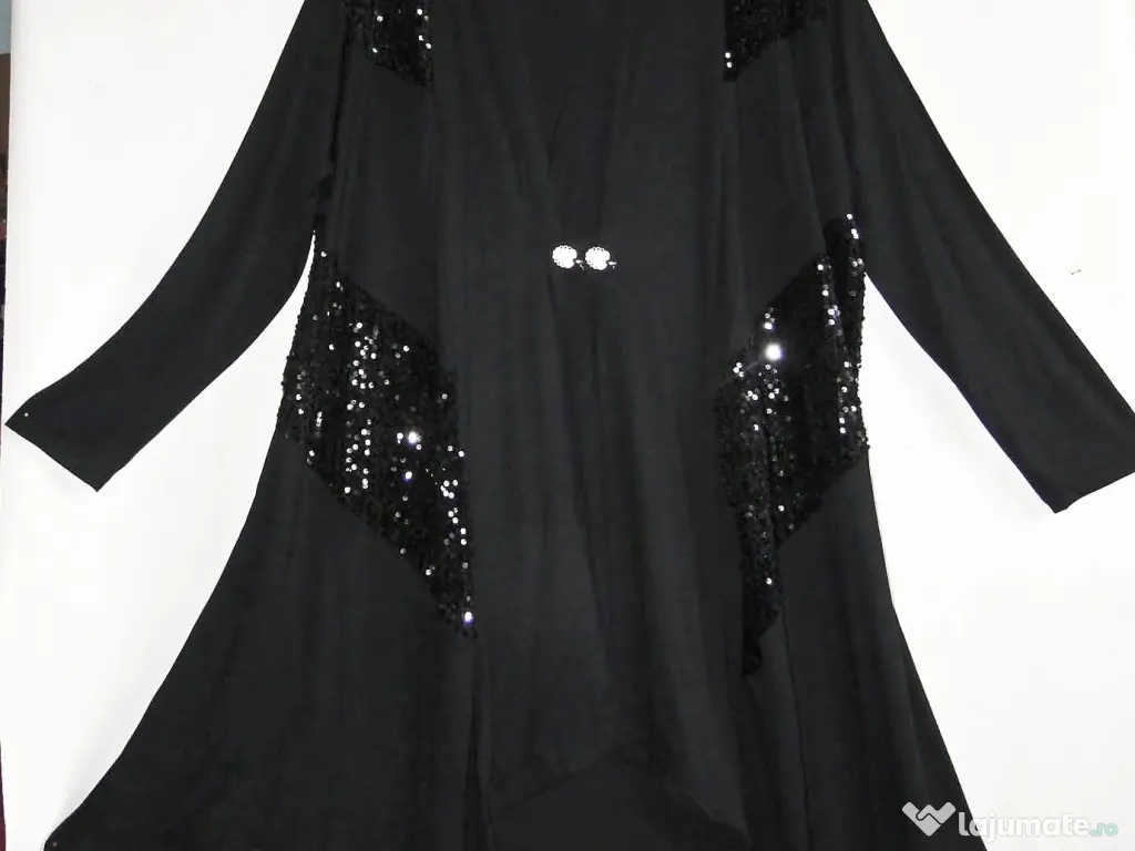 Cardigan lung cu paiete,elegant 