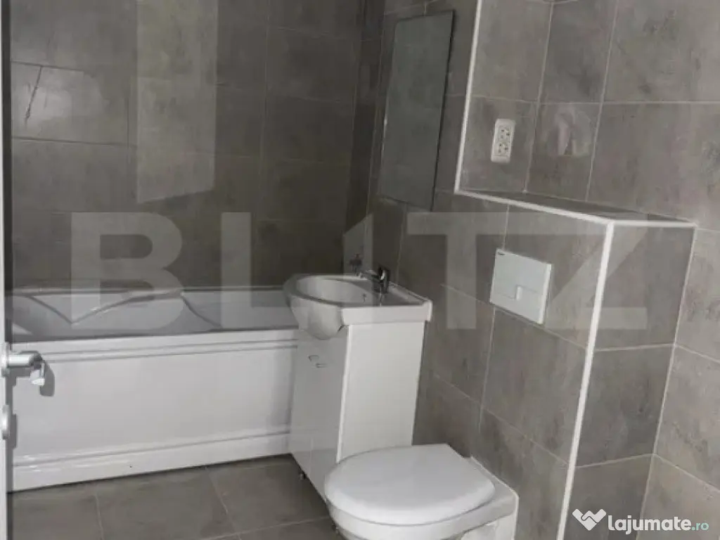 Apartament 2 camere, living cu bucătărie open space, balco 