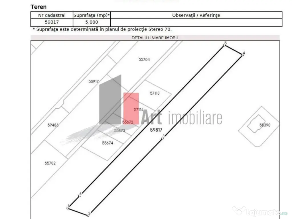 SUPER PRET - 5000 mp la 25 euro mp-Balotesti - urbanism P+2 