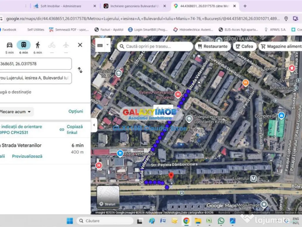 GARSONIERA VETERANILOR - METROU LUJERULUI 
