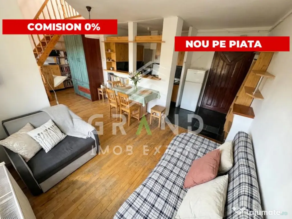 COMISION 0 | Apartament pe două nivele | 45 mp | Balcon | G 