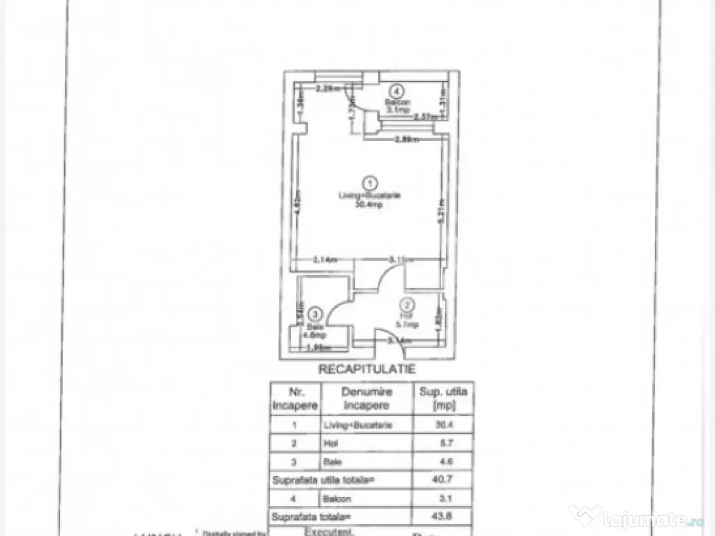 Studio nou Ivory Residence Pipera - Complet mobilat si util 