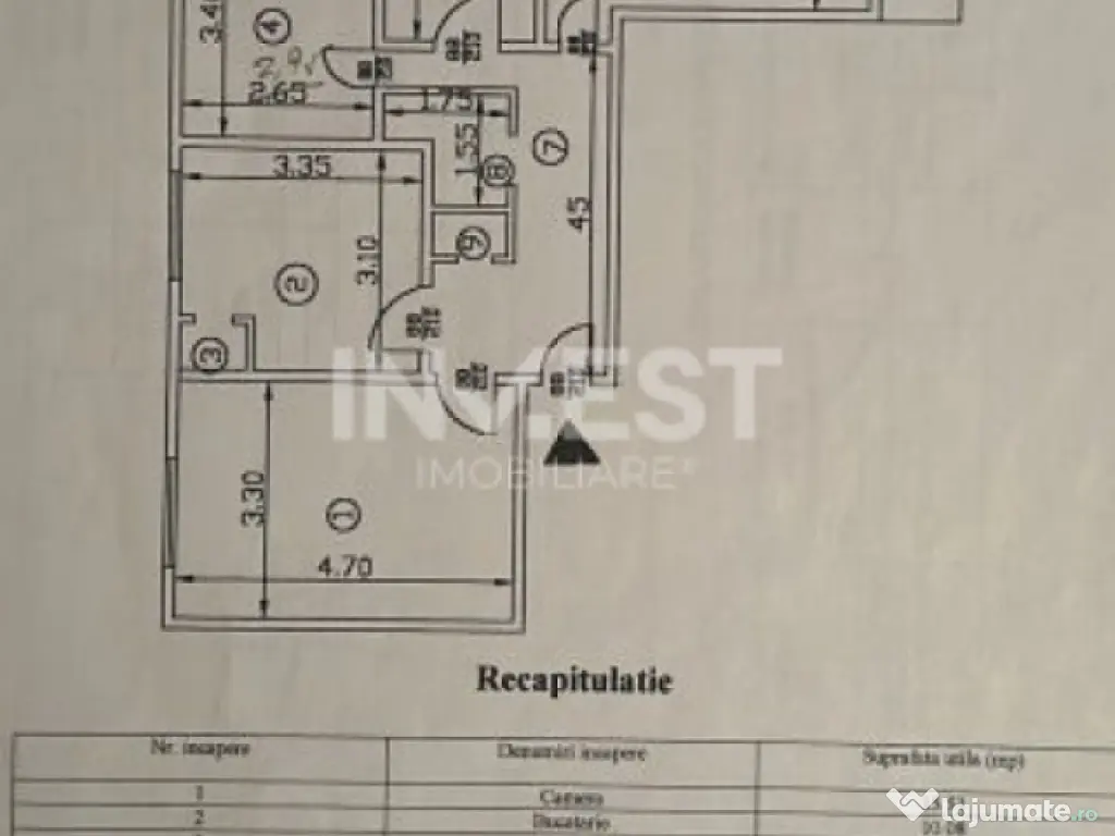 Apartament 3 camere decomandat, zona Moara de Foc- Lukoil, I 