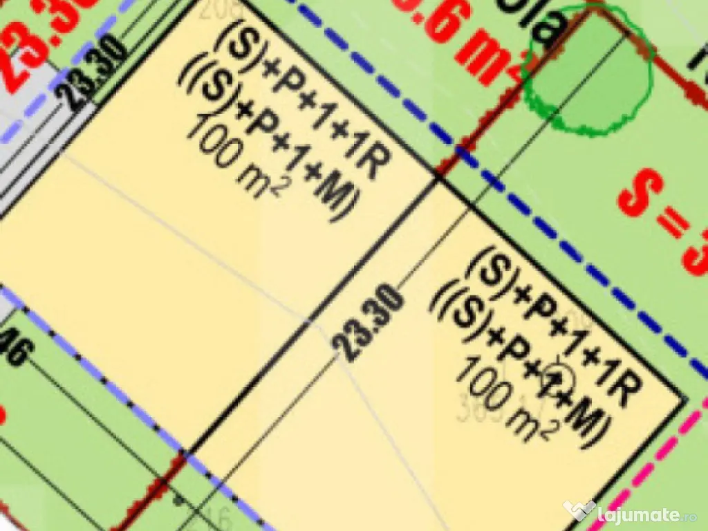 Teren 627 mp pentru 2 case individuale – PUZ aprobat, zon?