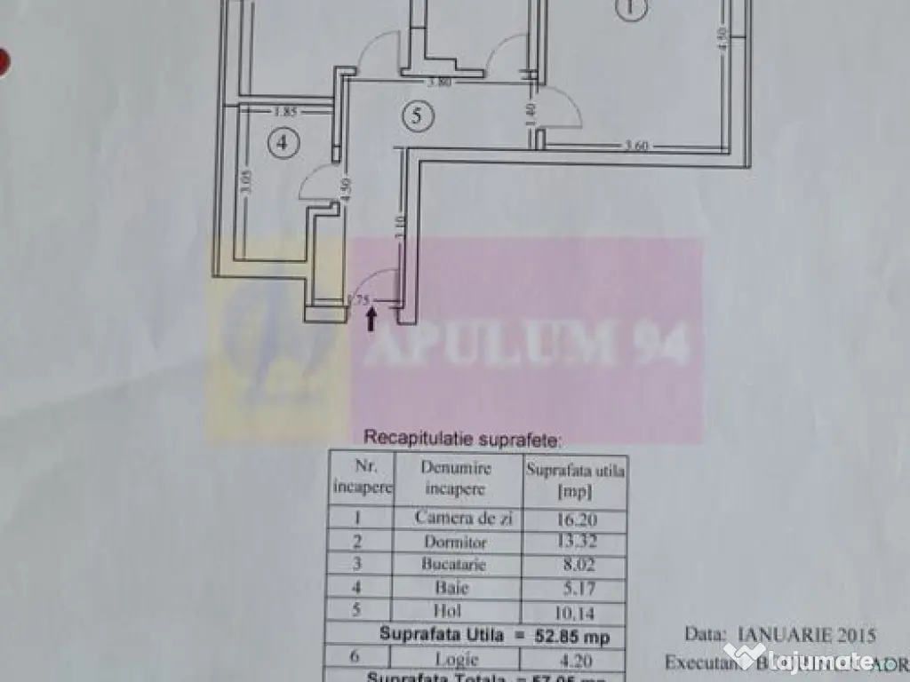2 camere, Lujerului, Bloc nou Parcul Liniei 
