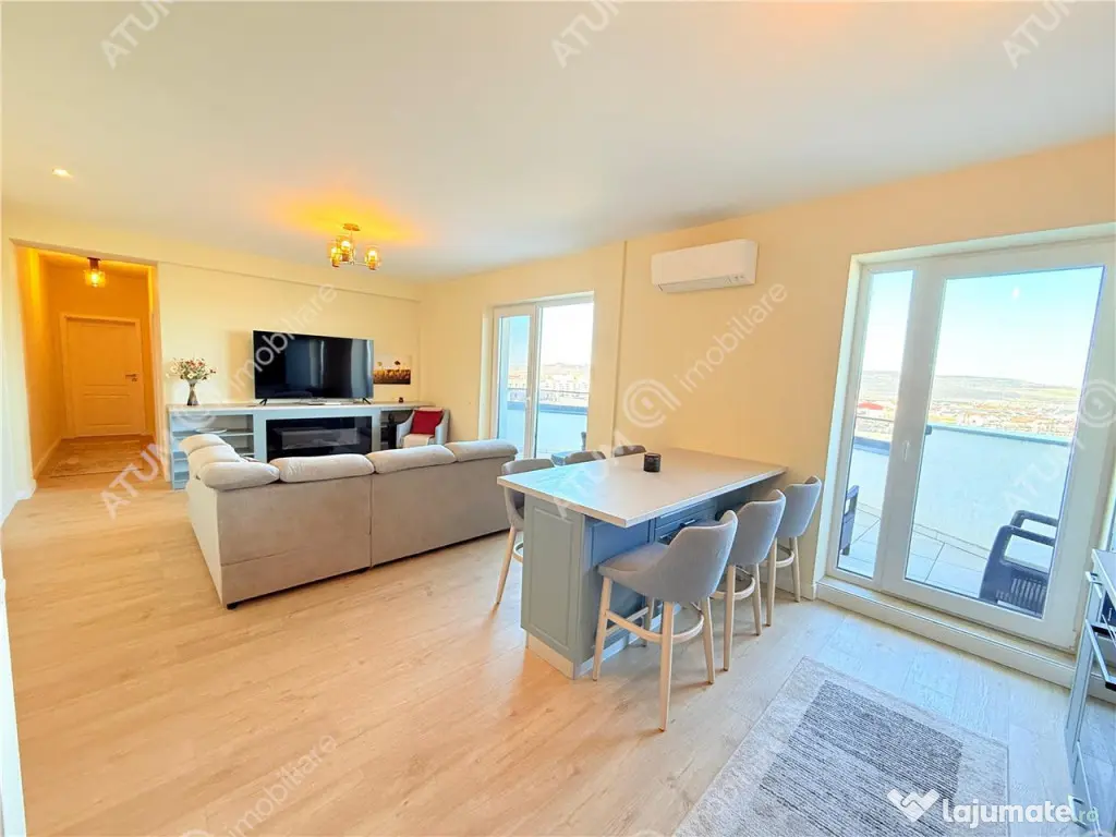 Penthouse 3 camere 85 mp utili parcare subterana boxa 110 mp 