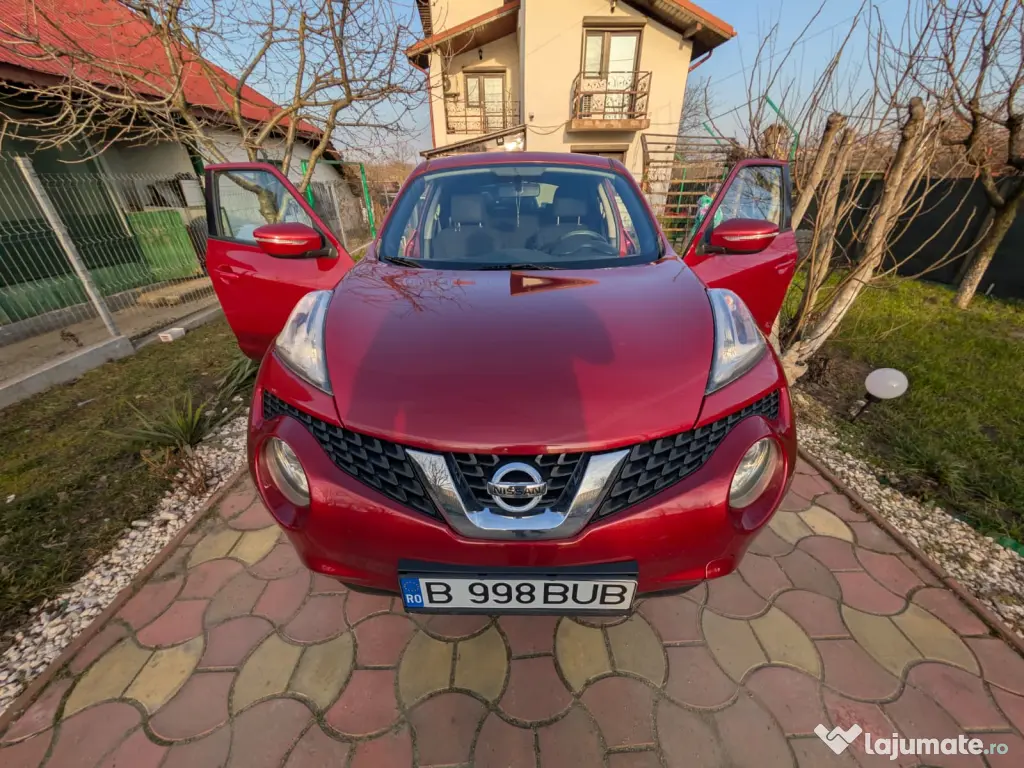 Nissan Juke, motor 1.2 benzină, 125.000 km, culoare roșu, cutie manuala 