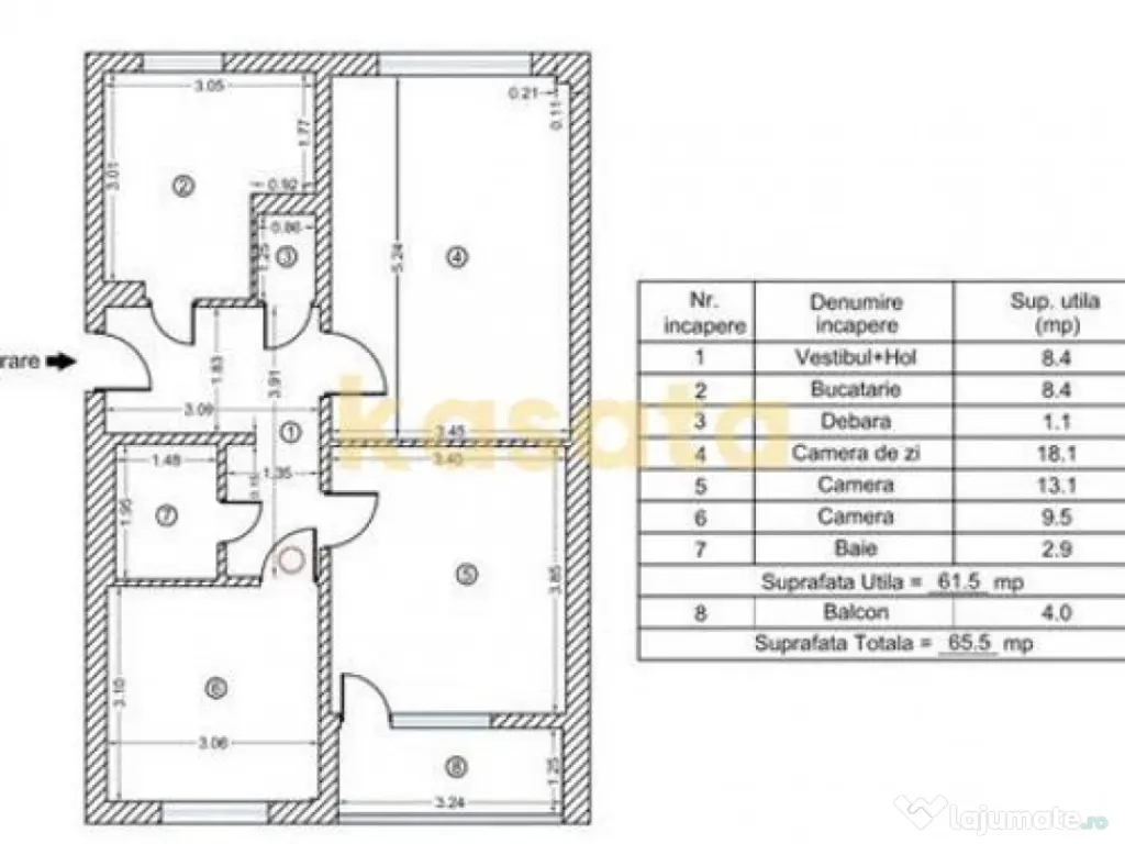 3 Camere | Râul Doamnei | Etaj Intermediar | Bloc Anvelopat 