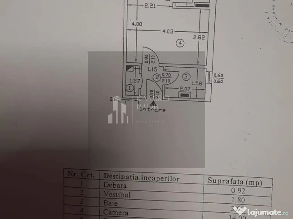 Garsoniera mobilata si utilata - Metrou Costin Georgian 1... 