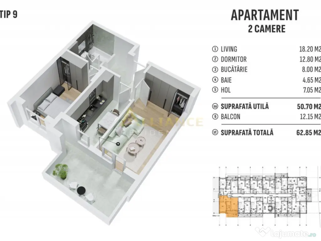 NOU apartament 2 camere gata de mutare 