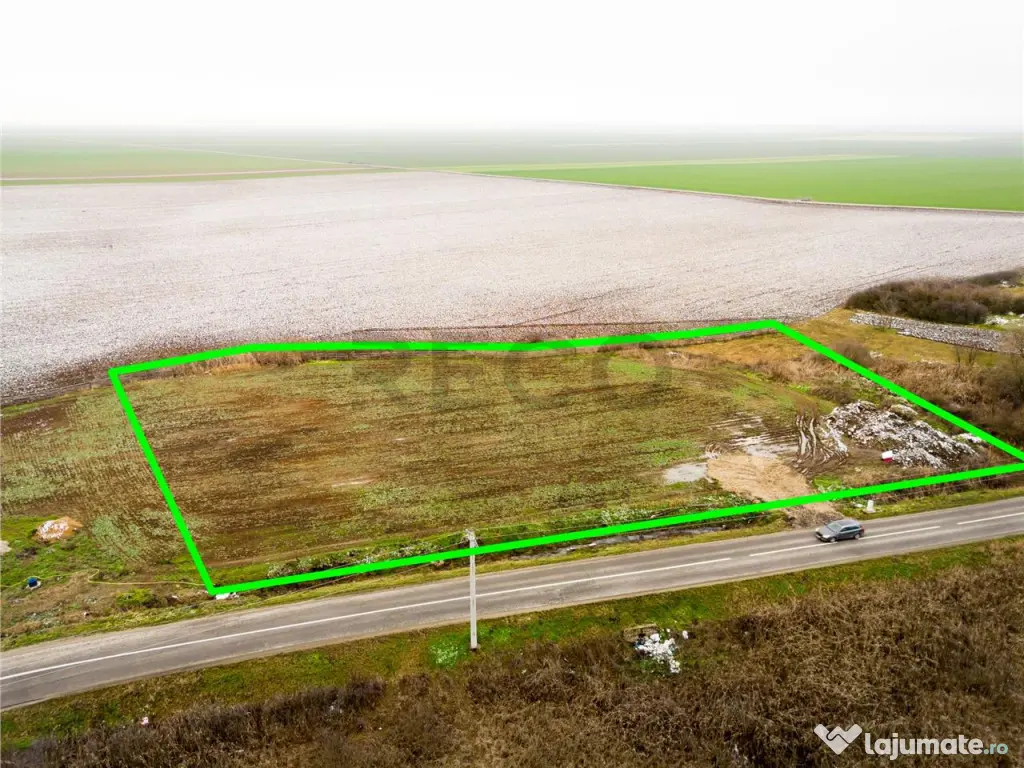 RECO . Teren extravilan 5000mp , 110ml front . 