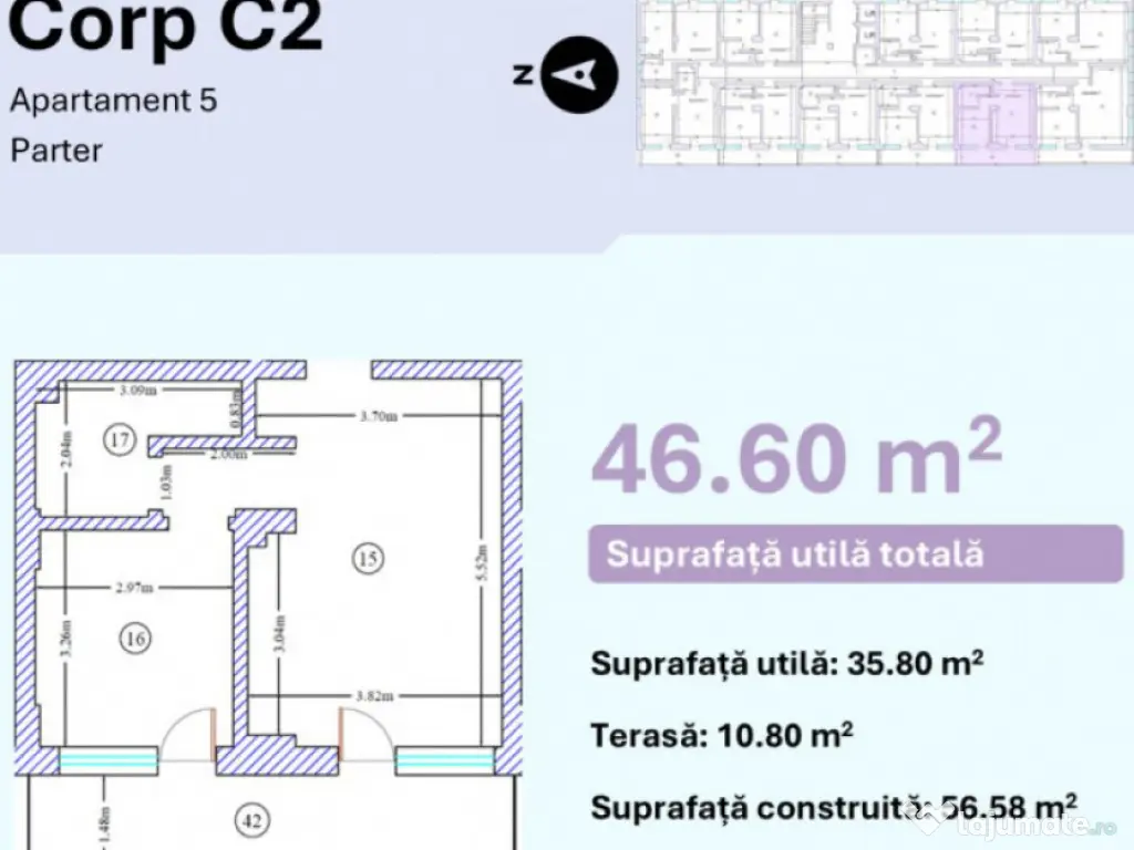 Apartament 2 camere | Complex cu pisicină & Spa | Predare l 