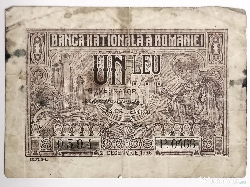 Bancnotă 1 LEU 1938 