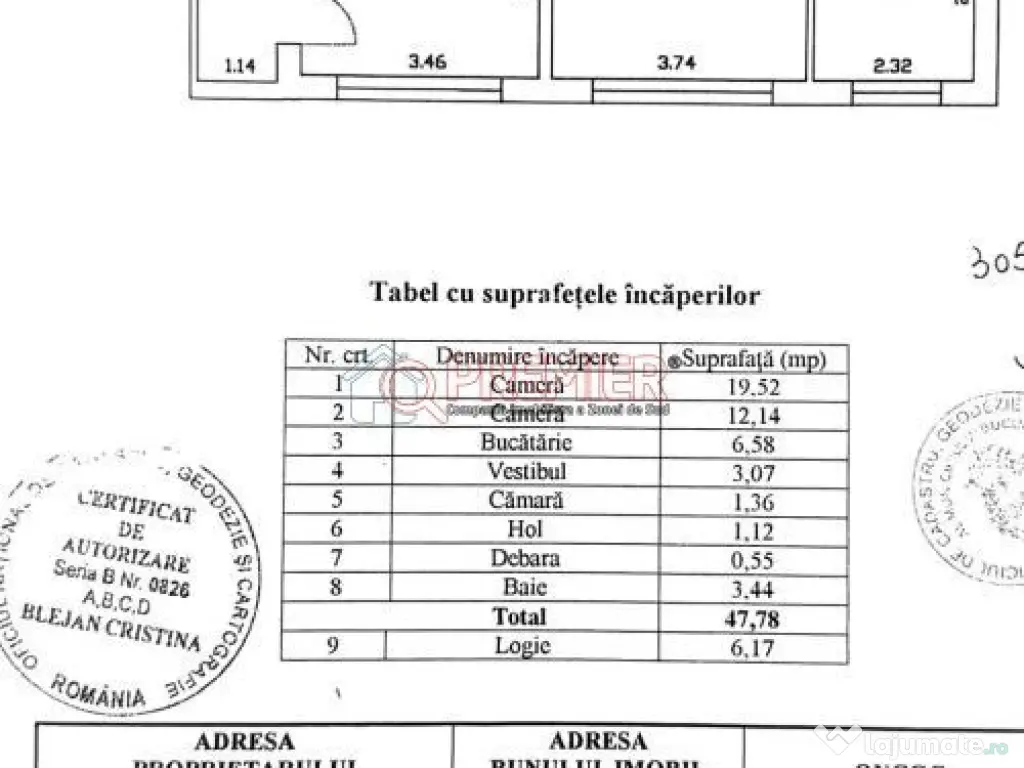 2 Camere - Piata Berceni - Straduintei 