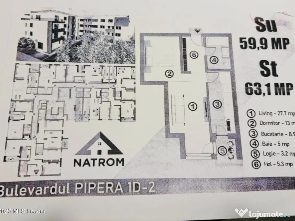 Studio luminos 48mp OMV Pipera 510 Eur 