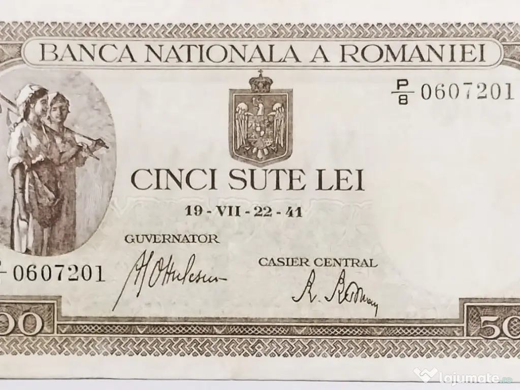 Trei Bancnote De 500 LEI 1941 - Stare perfecta (UNC) 