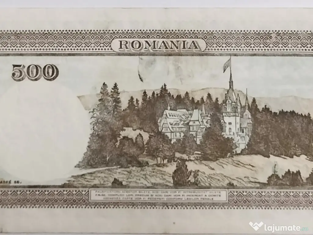 Trei Bancnote De 500 LEI 1941 - Stare perfecta (UNC) 