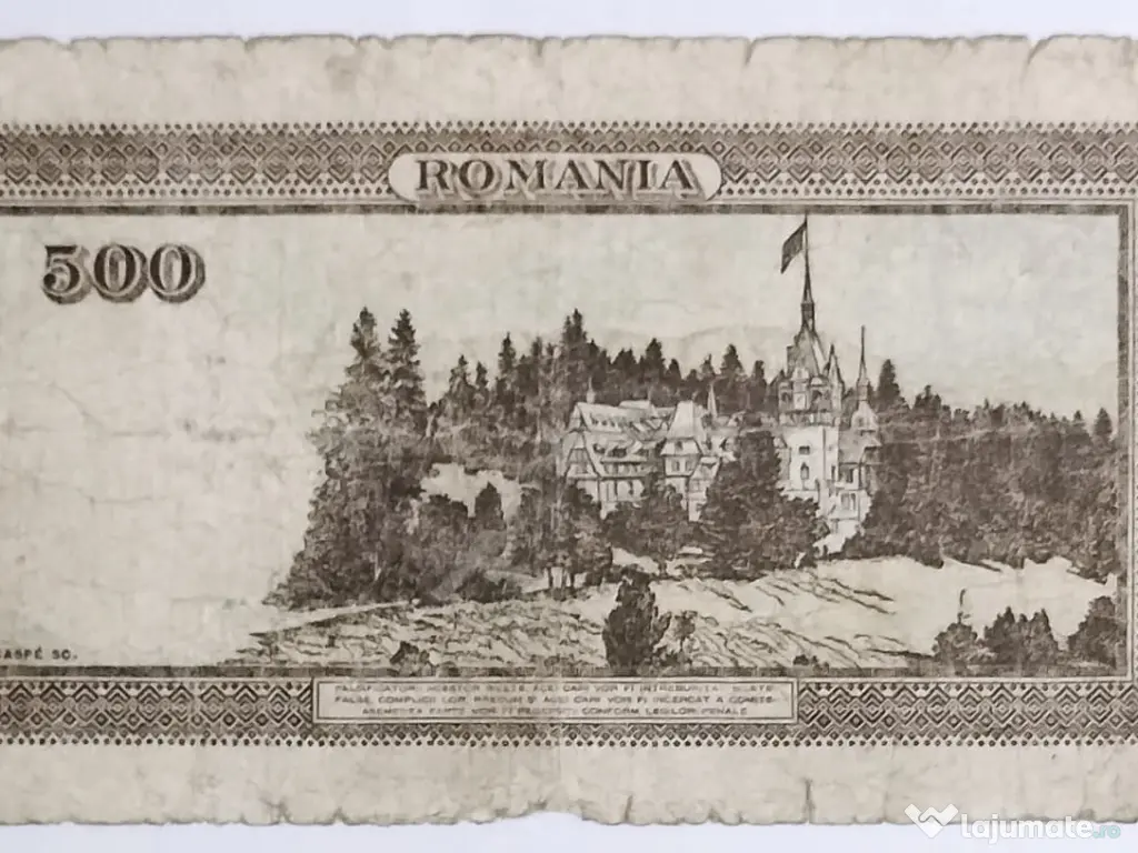 Trei Bancnote De 500 LEI 1941 - Stare perfecta (UNC) 