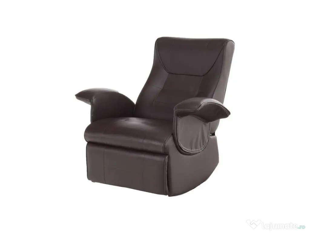 Fotoliu Romelo piele sintetica maro 
