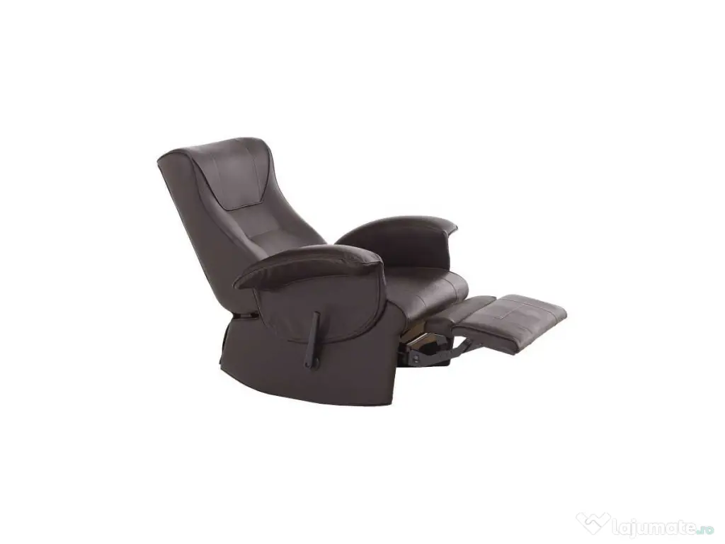 Fotoliu Romelo piele sintetica maro 