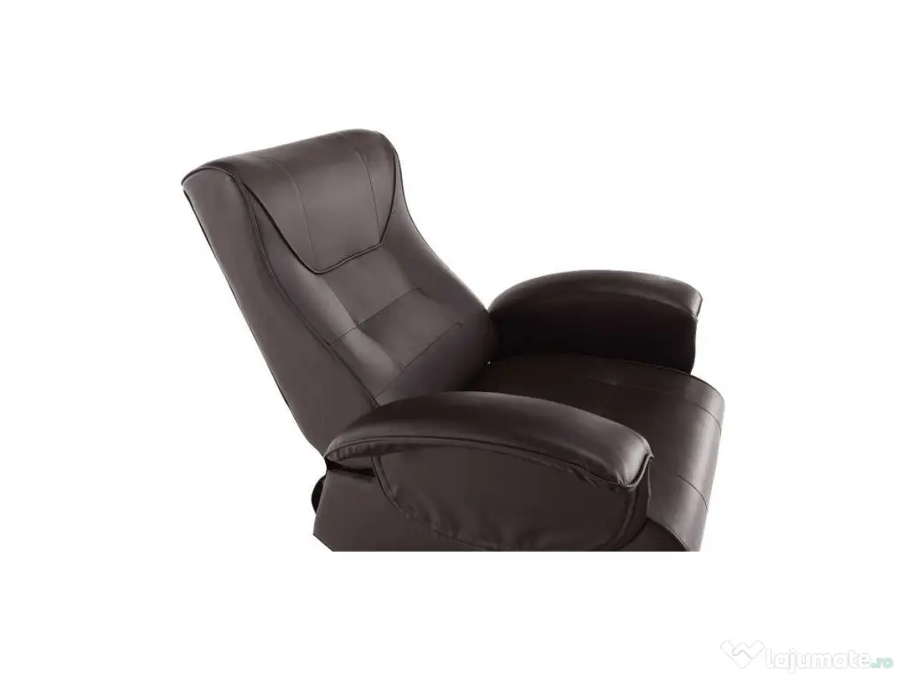 Fotoliu Romelo piele sintetica maro 