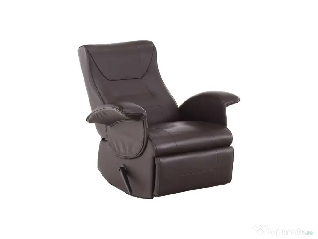 Fotoliu Romelo piele sintetica maro 
