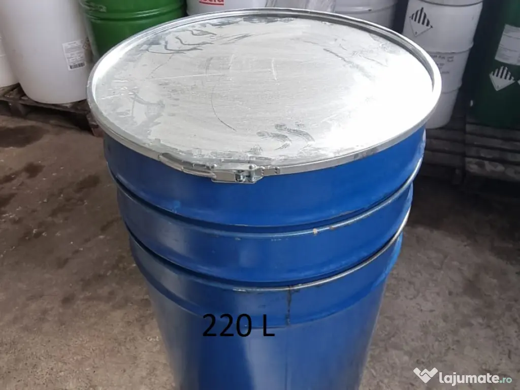 Butoi tabla 220 L cu capac si cerc 