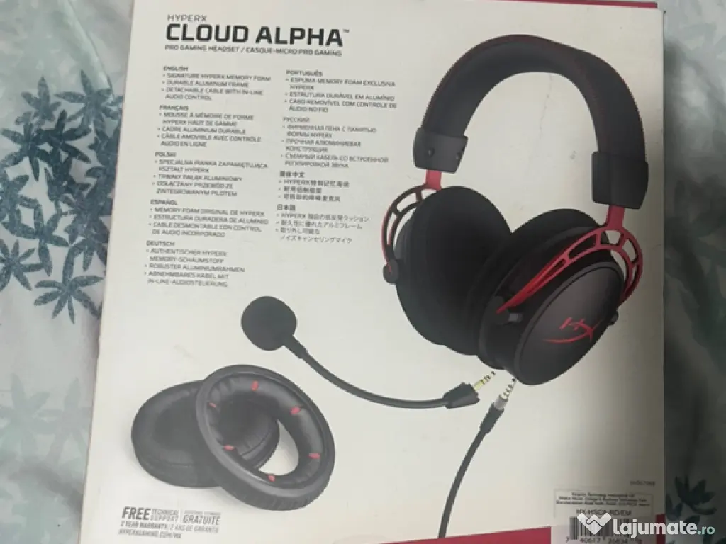 Casti gaming Hyperx Cloud Alpha wired kingston model 