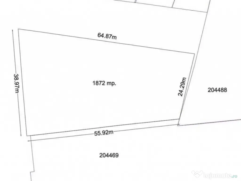 Super teren 1872 mp, deschidere 39 m, Giulesti Sarbi, ideal 