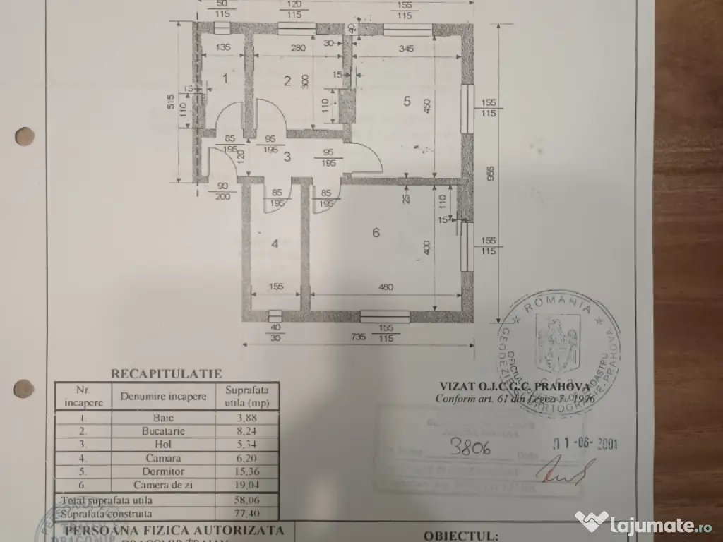 Apartament 3 camere de vanzare la munte Azuga central