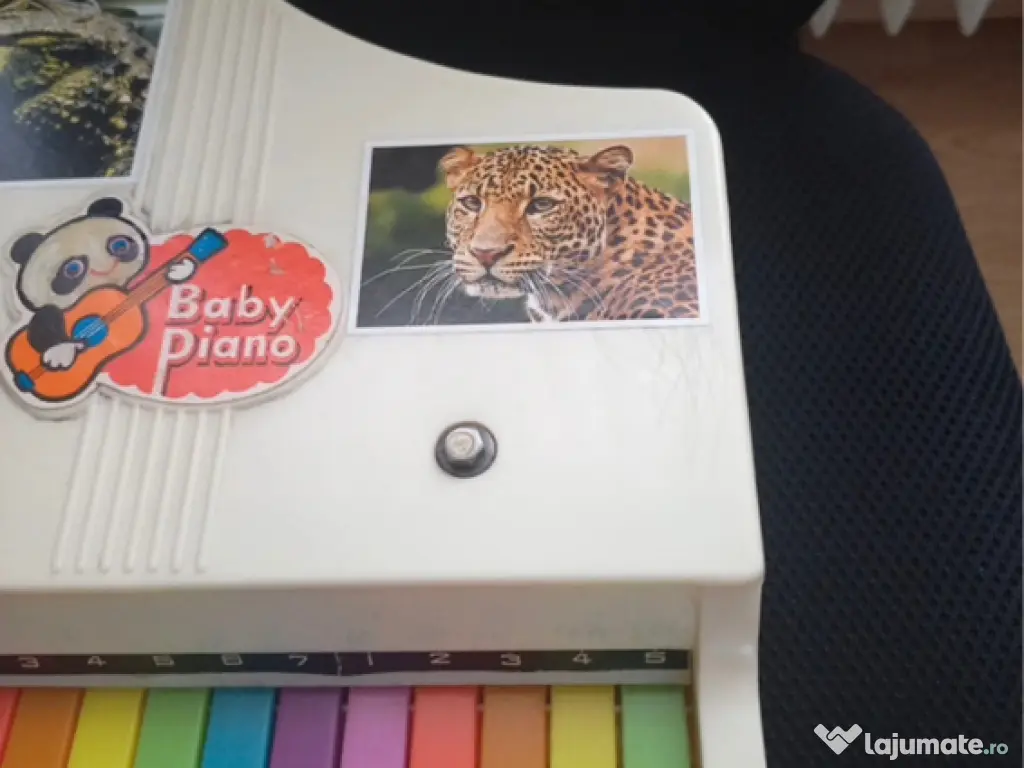 Vintage old toys Baby Piano & F1 Friction Car 